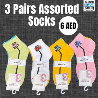 3 Pairs Assorted Socks