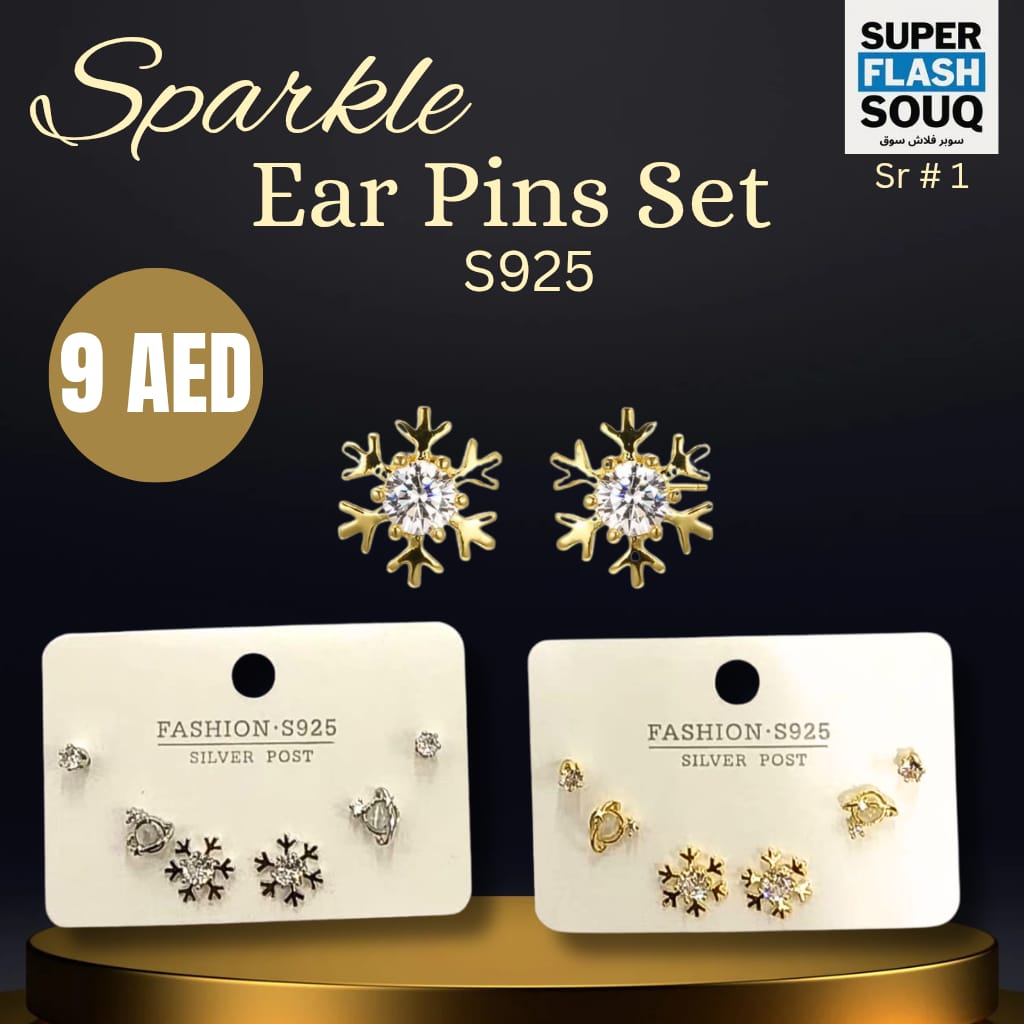 Sparkle Ear Pin Set #1