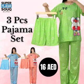 3 Pcs Pajama Set
