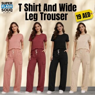 T-Shirt And Wide Leg Trouser
